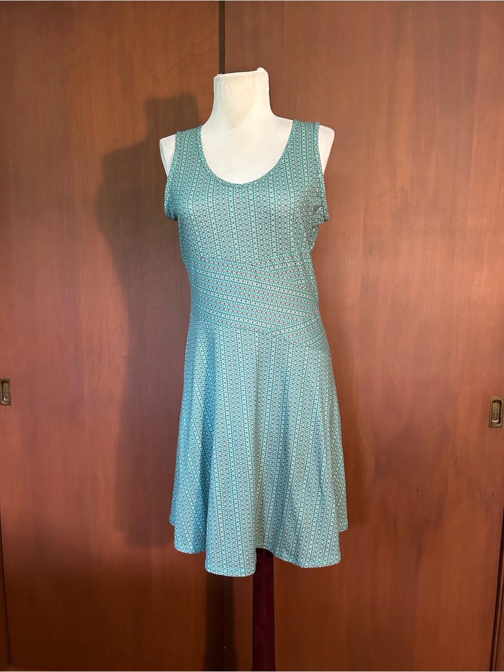 Prana Green Patterned Dress